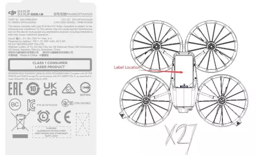 DJI Flip FCC Registrierung