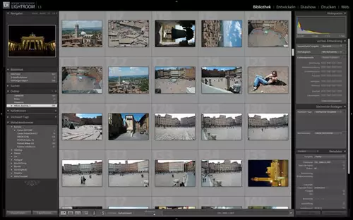 geleitetes Arbeiten in Lightroom
