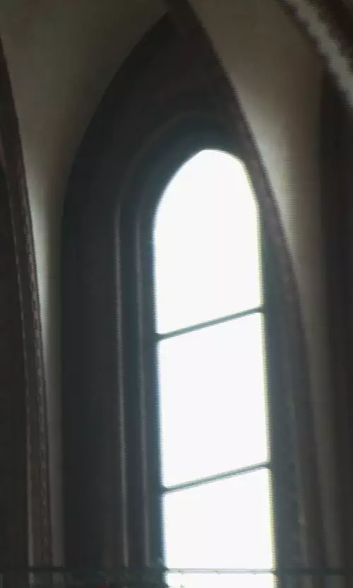 Keine Farbsäume am Fensterrahmen bei der EX1 zu erkennen
