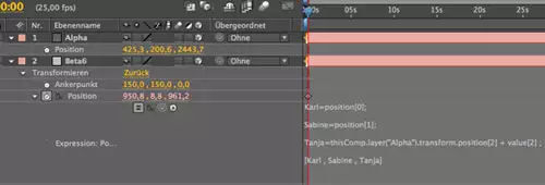 Adobe After Effects: Tip#5: Variablen und Dimensionen : kar