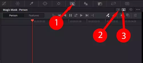 KI hilft mit - Die Magic Mask in Davinci Resolve 18 : step1 3