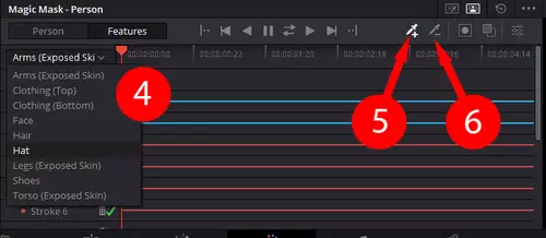 KI hilft mit - Die Magic Mask in Davinci Resolve 18 : Step4 6