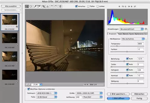 Workshop Serie Adobe Production Studio - Artikel 6 : 32Bit Farbverarbeitung und HDR : rawmodul