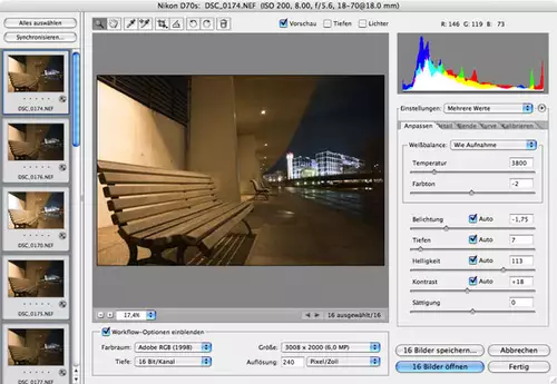 Workshop Serie Adobe Production Studio - Artikel 6 : 32Bit Farbverarbeitung und HDR : aerawimport