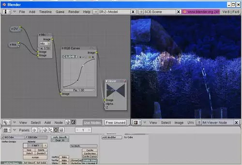 Die Oberfläche des Compositing-Moduls ist node-basiert und wirkt moderner als manche Windows-Applikation.