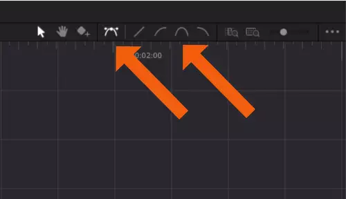 Timeline-Compositing DaVinci Resolve 20 Workshop - Photoshop Layer-Split und der neue Keyframe Editor : Buttons