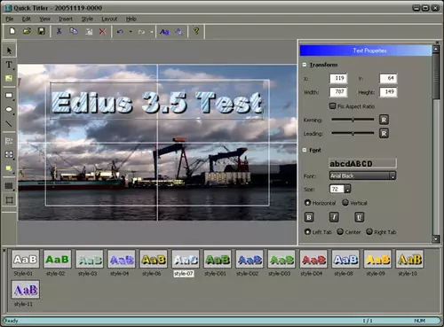 HDV-Titel in Echtzeit? Auch das ist fr die Edius DVX kein Problem.