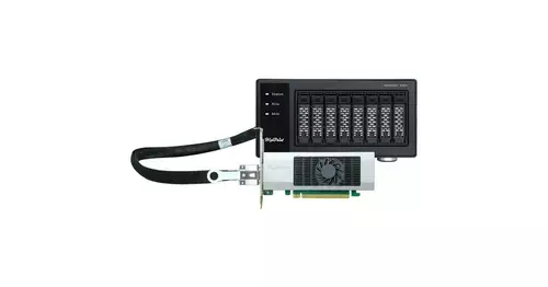 HighPoint RocketStor 6542AW with Rocket 1544 PCI card with CDFP port