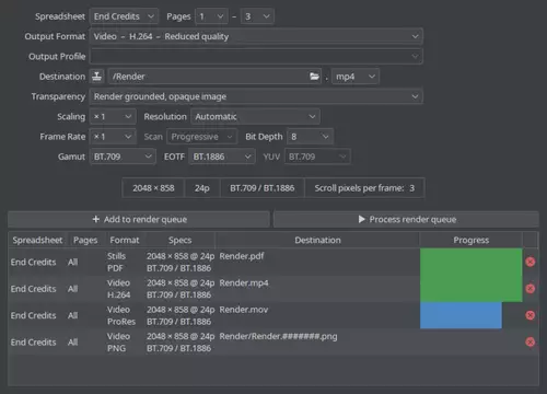 Cinecred GUI