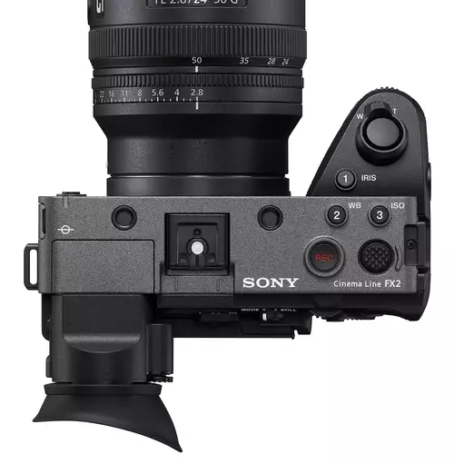Sony FX2 Oberseite