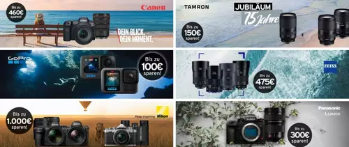 Kamera- & Objektivangebote: Bis zu 1.000€ Rabatt bei Nikon, Canon & Co