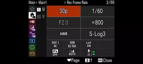 Video menu