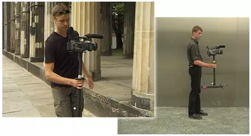 Ein Beispiel für ein Steadicam-System speziell für DV-Camcorder