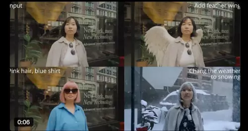 Object editing via Runway Aleph
