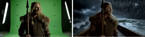 From greenscreen footage to the finished result via prompt