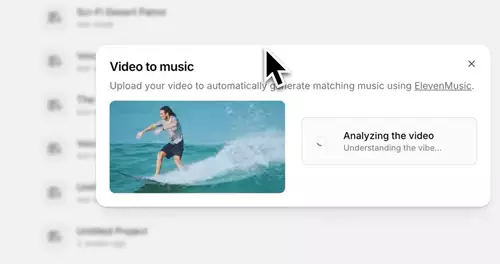 ElevenLabs Video-to-Music 