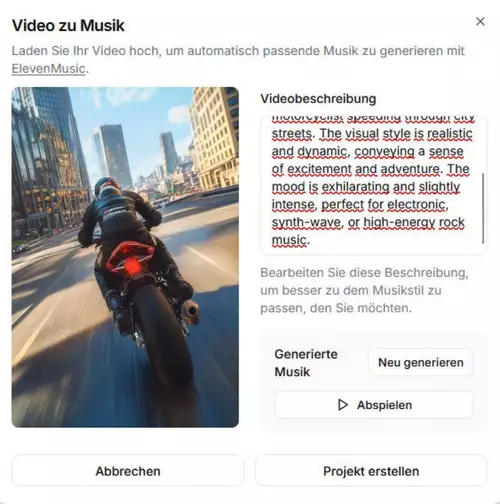 ElevenLabs Video-to-Music 