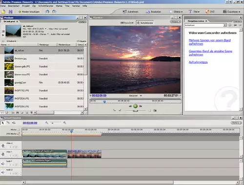  Der Adobe Premiere Elements Desktop