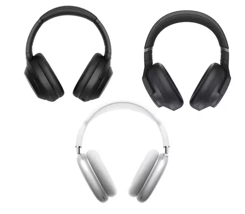 Top Noisecancelling Kopfhrer im Vergleich: Technics EAH-A800, Sony WH-1000XM4, Apple AirPods Max : Kopfhoerer Front