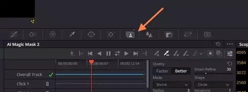 Maskieren mit KI DaVinci Resolve 20 Workshop - Mit der Magic Mask v2 Objekte automatisch freistellen : Icon MM