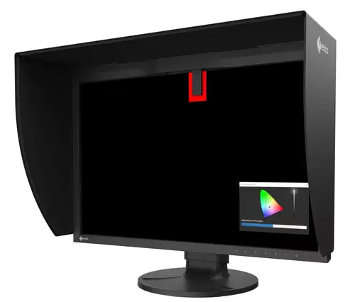 EIZO ColorEdge CG2400SV mit Hood und Farbkalibrierungssensor 