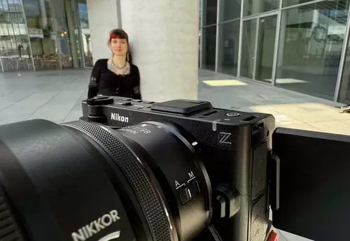 Nikon ZR beim slashCam Dreh mit Caro