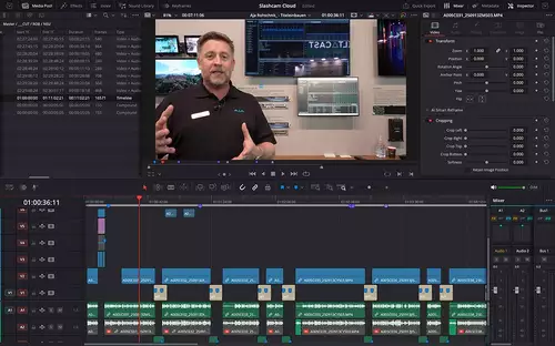 Remote Edit Praxis Slashcam Interviewsetup im Test: Sony FX2, iPhone Pro Max, Blackmagic Cloud, Nanlite PICO : Resolve slashCamCloud