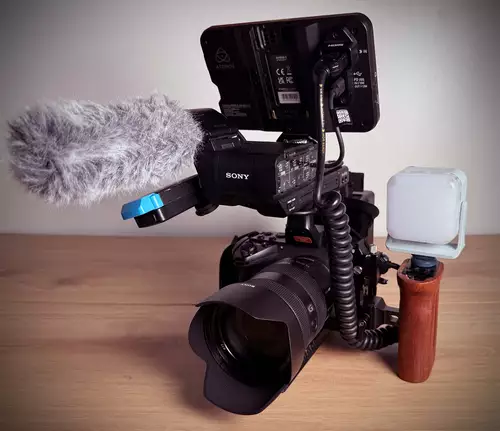Sony FX2 im slashCam Interview-Setup
