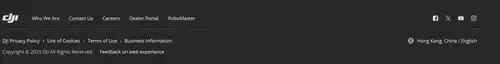 Select HK as the region in the bottom right of the DJI page