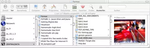 Mac Os 10.2 "Jaguar" in der Bewegtbild-Praxis : file
