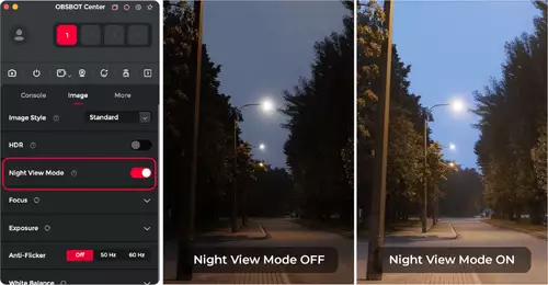 200 Euro Black Friday Rabatt  OBSBOT Tail 2: KI-gesttzte 4K-Kamera fr freihndige professionelle Produktion : obsbotTail2 nightview