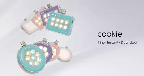 Nanlite Cookie und Cookie-S - Kompakte USB-C-Leuchten mit doppelseitigem Licht