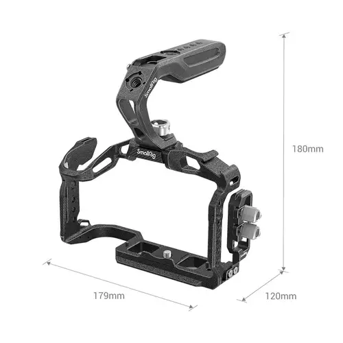 SmallRig "Black Mamba" Cage Kit für Canon EOS R5 C : BlackMambaCageDimensios