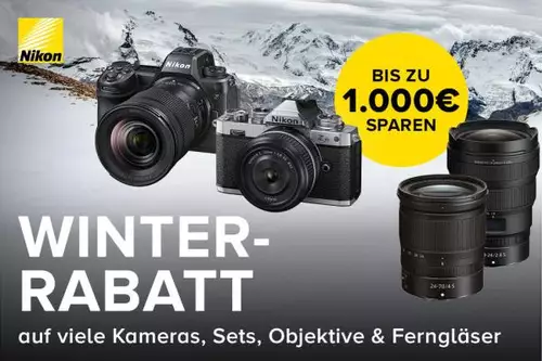 Aktuelle Sparangebote Groe bersicht - Black Friday Deals 2025 fr Foto+Video - Kameras, Objektive, Zubehr usw. : *M*nikon-winter-sofortrabatt-2025-banner-teaser-600.jpg
