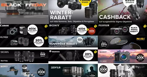 Aktuelle Sparangebote Groe bersicht - Black Friday Deals 2025 fr Foto+Video - Kameras, Objektive, Zubehr usw. : Blackfriday2025