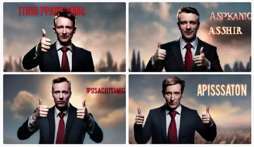 Firefly2 - High quality application photo with "thumbs up"!  Above, a sign that reads "slashCAM". 