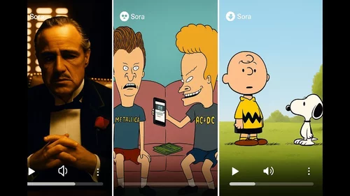 Famous characters generated with Sora 2