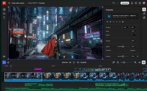 Adobe Firefly Video Editor 