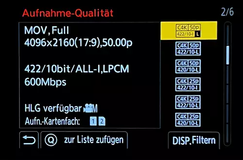 Die Panasonic GH6 im ersten Praxistest: Internes 6K 10 Bit ProRes LOG, AF, Zeitlupe, Hauttne uvm : 4k10VitAKkI