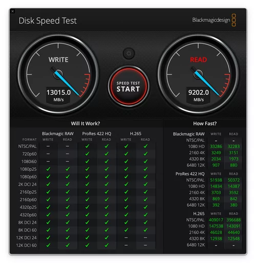 Diskspeed-Test MacBook Pro M5 Max 4 TB