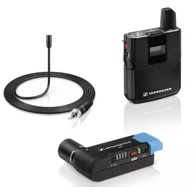 Sennheiser AVX Set mit Taschensender und Ansteckmikrofon