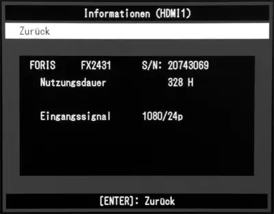 Sehr gute Bewegungsauflösung beim EIZO Foris FX2431 progressiv wie interlaced