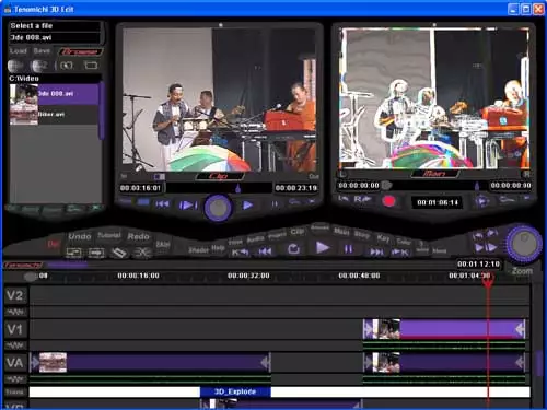 Videoschnitt direkt auf der Grafikkarte: Mit 3D-Edit von Tenomichi schon heute möglich.