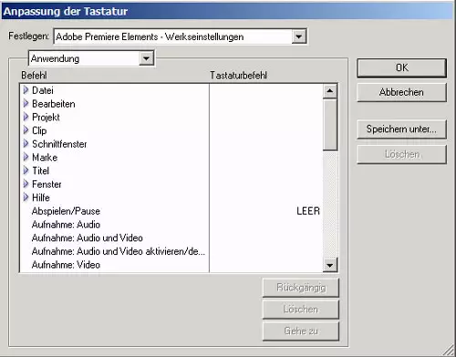  Frei konfigurierbare Tastaturbelegung