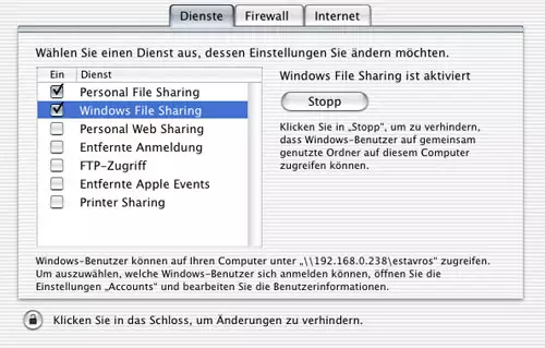 Mac Os 10.2 "Jaguar" in der Bewegtbild-Praxis : dienste