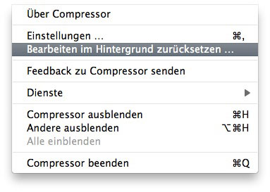 10. Final Cut Pro: Compressor Batchencoding mit Droplets : CompressorBearbHintergr 600