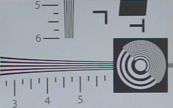 ISO Testchart bei Schärfe -3