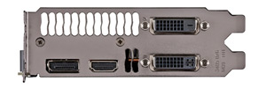 DVI-I Dual Link, DVI-D Dual Link, HDMI und DisplayPort Ausgänge