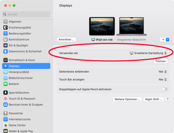 Apple | Test : iPad (Pro) as a preview monitor on the MacBook Pro: Better mobile video editing setup?: Introduction / iPad Pro as a preview monitor: Step by step | macbook | 2224 ErweiterteDarstellung ErweiterteDarstellung 600