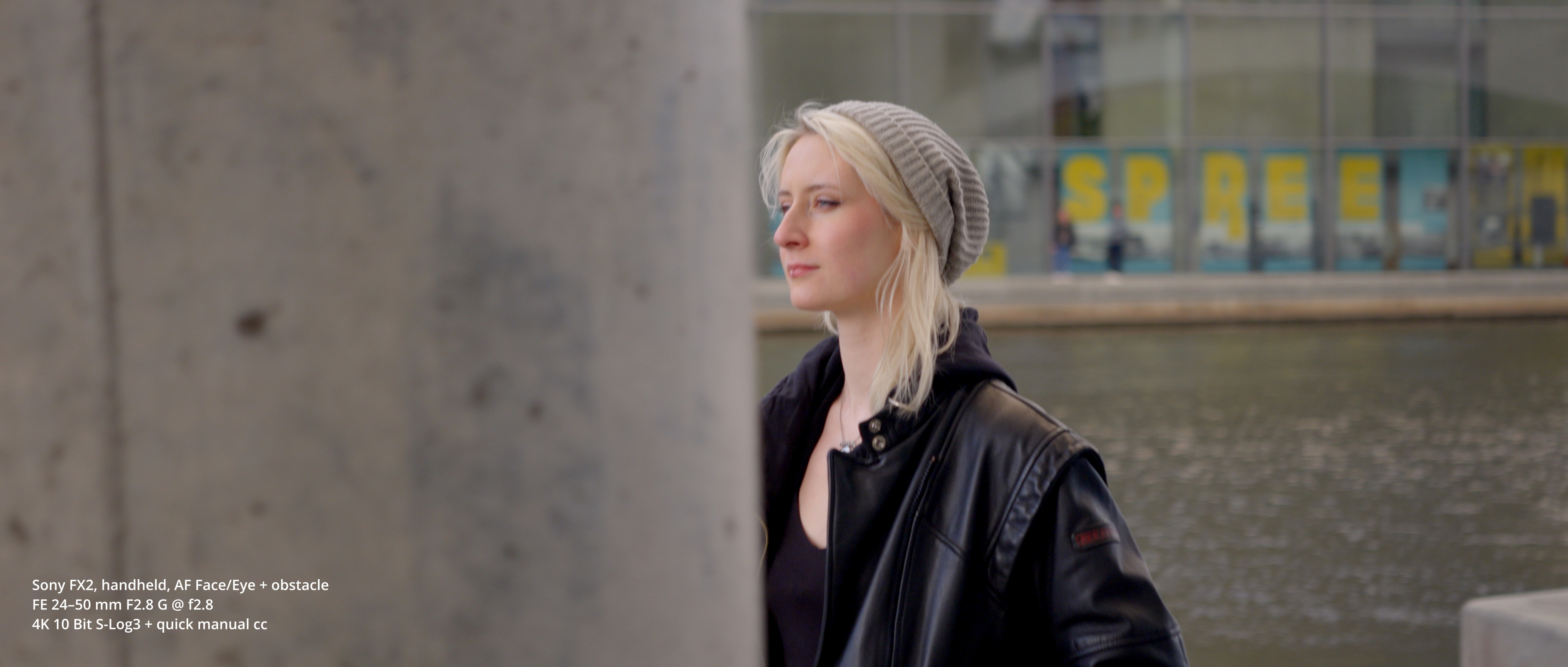 Sony FX2 AF Test bei Hindernissen mit sehr guter Performance